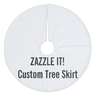 Aangepaste kerstboomrokken blanco Sjabloon Fleece Kerstboom Rok