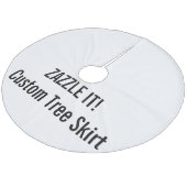 Aangepaste kerstboomrokken blanco Sjabloon Fleece Kerstboom Rok (Gekanteld)