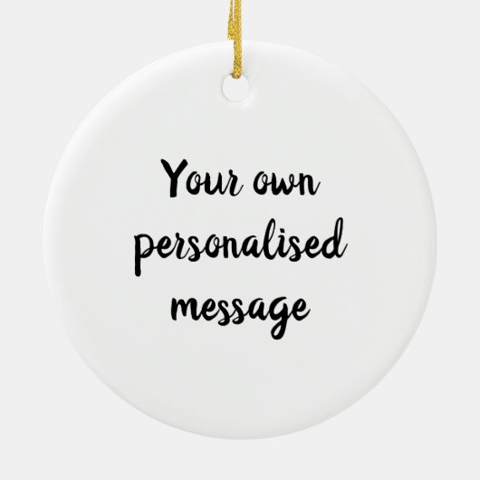 Aangepaste kerstboomstructuur met Beer Keramisch Ornament (Achterkant)