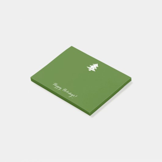 Aangepaste  kerstboomvakantie post-it® notes (Schuin)