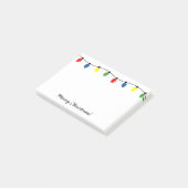 Aangepaste kerstboomverlichting Post-it® notes (Schuin)