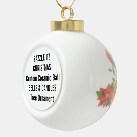 Aangepaste kerstboomversiering met keramische kera keramische bal ornament (Rechts)