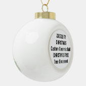 Aangepaste kerstboomversiering met keramische kera keramische bal ornament (Links)