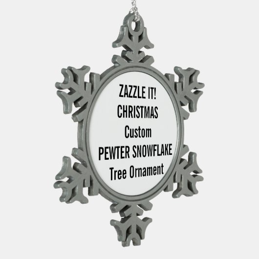 Aangepaste kerstboomversiering met voetsnowflake tin sneeuwvlok ornament (Links)