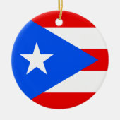 Aangepaste kerstboomversiering onder de vlag van P Keramisch Ornament (Voorkant)