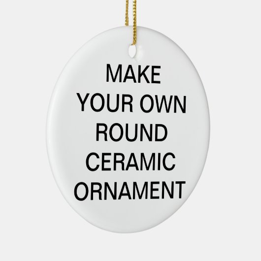 Aangepaste kerstboomversiering rond Porcelain Keramisch Ornament (Rechts)