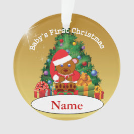 Aangepaste kerstboomversiering voor baby's ornament