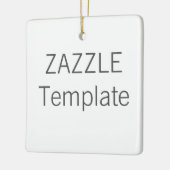 Aangepaste kerstboomversiering voor keramische QUA Keramisch Ornament (Links)