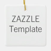 Aangepaste kerstboomversiering voor keramische QUA Keramisch Ornament (Voorkant)