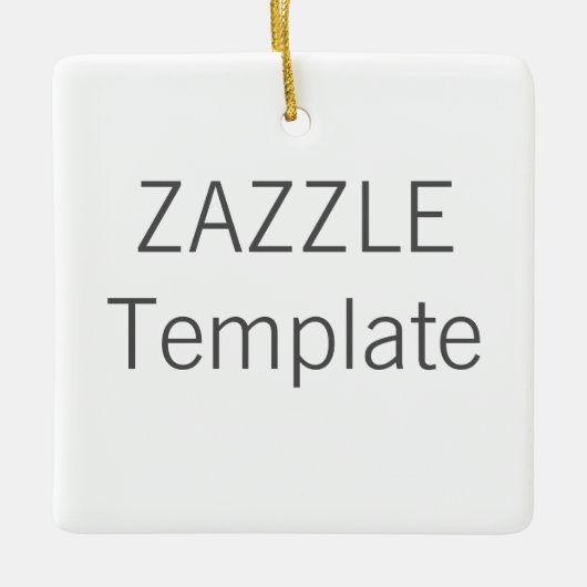 Aangepaste kerstboomversiering voor keramische QUA Keramisch Ornament (Voorkant)