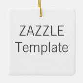 Aangepaste kerstboomversiering voor keramische QUA Keramisch Ornament (Voorkant)