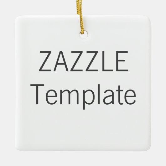 Aangepaste kerstboomversiering voor keramische QUA Keramisch Ornament (Voorkant)