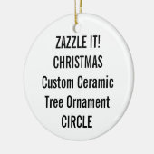 Aangepaste kerstboomversiering voor keramische rot keramisch ornament (Links)