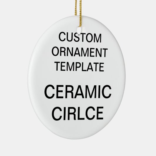 Aangepaste kerstboomversiering voor Porcelain Roun Keramisch Ornament (Rechts)