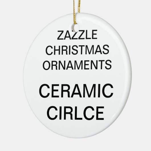 Aangepaste kerstboomversiering voor Porcelain Roun Keramisch Ornament (Links)