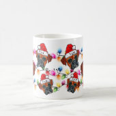 Aangepaste kerstboxer met kerstcadeau koffiemok (Center)