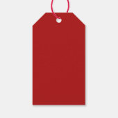 Aangepaste Kerstcadeau Label met Abstracte Boom Cadeaulabel (Achterkant)