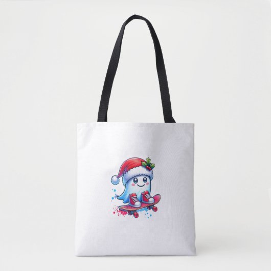 Aangepaste kerstcadeau tas, Xmas Vakantie Cadeaus Tote Bag (Voorkant)