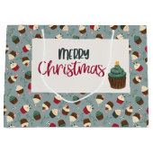 Aangepaste kerstcadeau voor kerstcadeaus groot cadeauzakje (Voorkant)