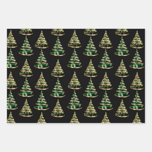 Aangepaste kerstcadeaubladen inpakpapier vel (Voorkant 2)