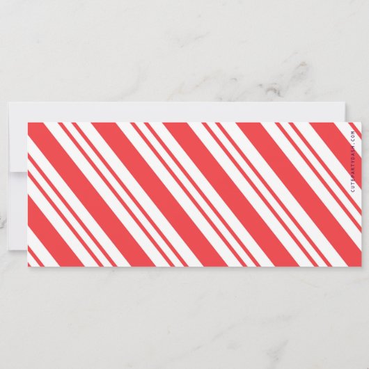 Aangepaste kerstcadeaubon Certificaat Sjabloon Kaart (Achterkant)