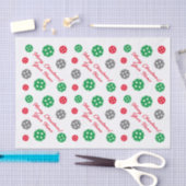 Aangepaste kerstcadeaubon voor pickleball tissuepapier (Craft)