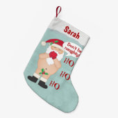 Aangepaste kerstcadeaubrief kleine kerstsok (Voorkant (Hangend))