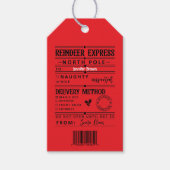 Aangepaste kerstcadeaulabels cadeaulabel (Voorkant)