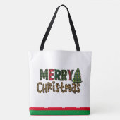 Aangepaste kerstcadeaus | kerstboom ontdaan tote bag (Voorkant)