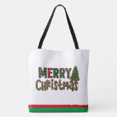 Aangepaste kerstcadeaus | kerstboom ontdaan tote bag (Achterkant)