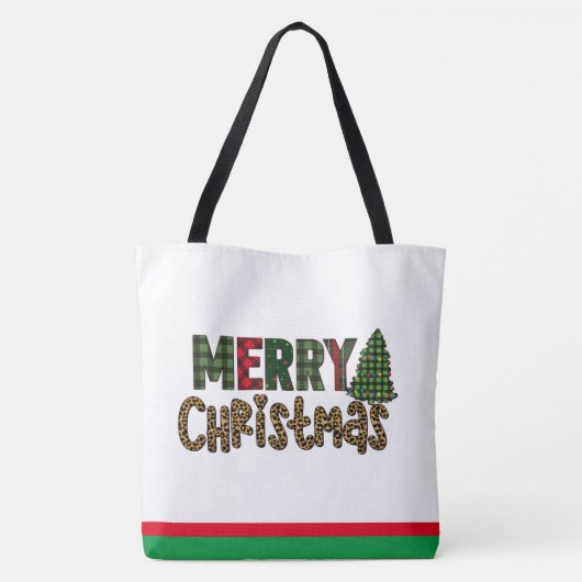 Aangepaste kerstcadeaus | kerstboom ontdaan tote bag (Achterkant)