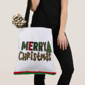 Aangepaste kerstcadeaus | kerstboom ontdaan tote bag (Dichtbij)