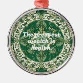 Aangepaste kerstcadeaus voor fysiotherapeuten metalen ornament (Voorkant)