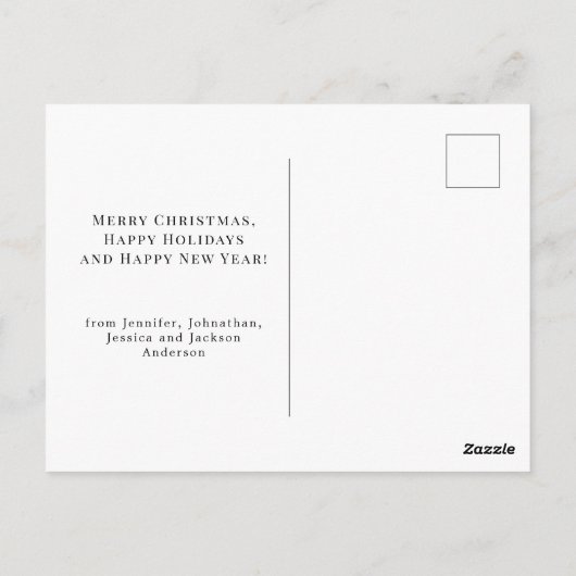 Aangepaste  kerstcadeaus voor kerstmis briefkaart (Achterkant)