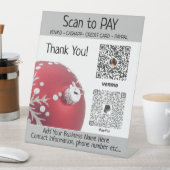 Aangepaste kerstcadeautjes voor Shows  Reclamebord Met Voetstuk (Insitu)