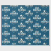 Aangepaste kerstdagen voor aangepaste familie cadeaupapier (Vlak)