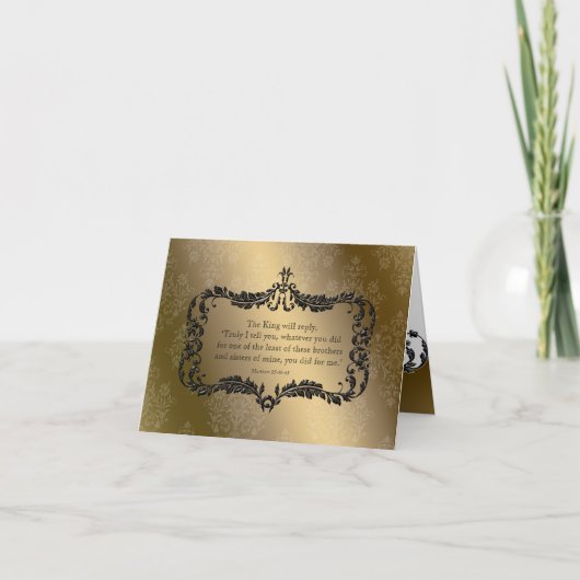 Aangepaste kerstdonatie-Kaarten Feestdagen Kaart (Voorkant)