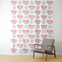 Aangepaste Kerstfeest Step and Repeat Achtergrond Wandkleed