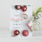 Aangepaste Kerstfeest uitnodigen! Kaart (Staand voorkant)