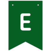 Aangepaste kerstfeestbanner - gepersonaliseerde in vlaggetjes (Tweede vlag)