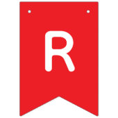 Aangepaste kerstfeestbanner - gepersonaliseerde in vlaggetjes (Derde vlag)