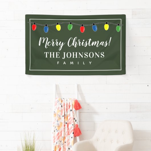 Aangepaste kerstfeestbanner voor familie spandoek (Insitu)
