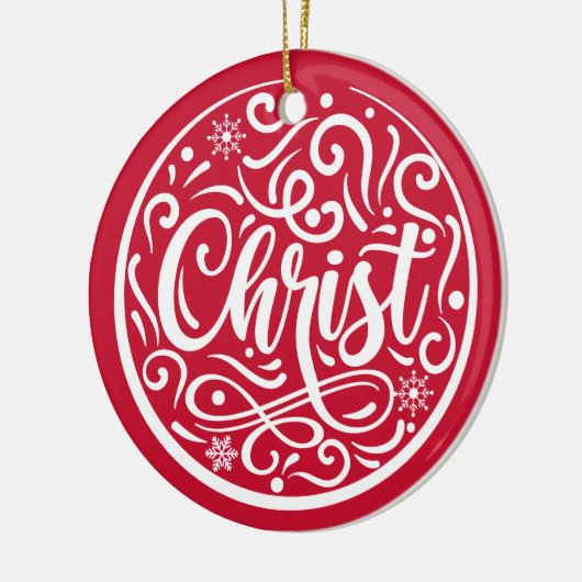 Aangepaste kerstfeestdag Christus Religie Keramisch Ornament (Links)