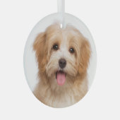 Aangepaste kerstfeestdag met foto's glas ornament (Voorkant Rechts)