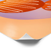 Aangepaste kerstfeestdag met warme chocolade perfect poster (Hoek)