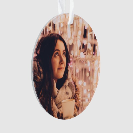 Aangepaste kerstfeestdag ornament (voorkant)