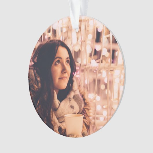 Aangepaste kerstfeestdag ornament (voorkant)