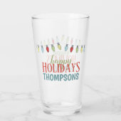 Aangepaste kerstfeestdag Sjabloon Glas (Achterkant)