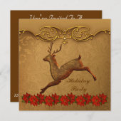 Aangepaste kerstfeestdagen kaart (Voorkant / Achterkant)