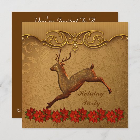 Aangepaste kerstfeestdagen kaart (Voorkant / Achterkant)